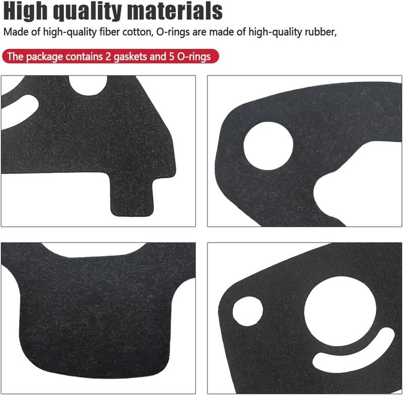 TWDRET Carburetor Bowl Gaskets Set PET-449 Compatible with Honda EU2000i - Pilot Jet O-Ring - Image 3